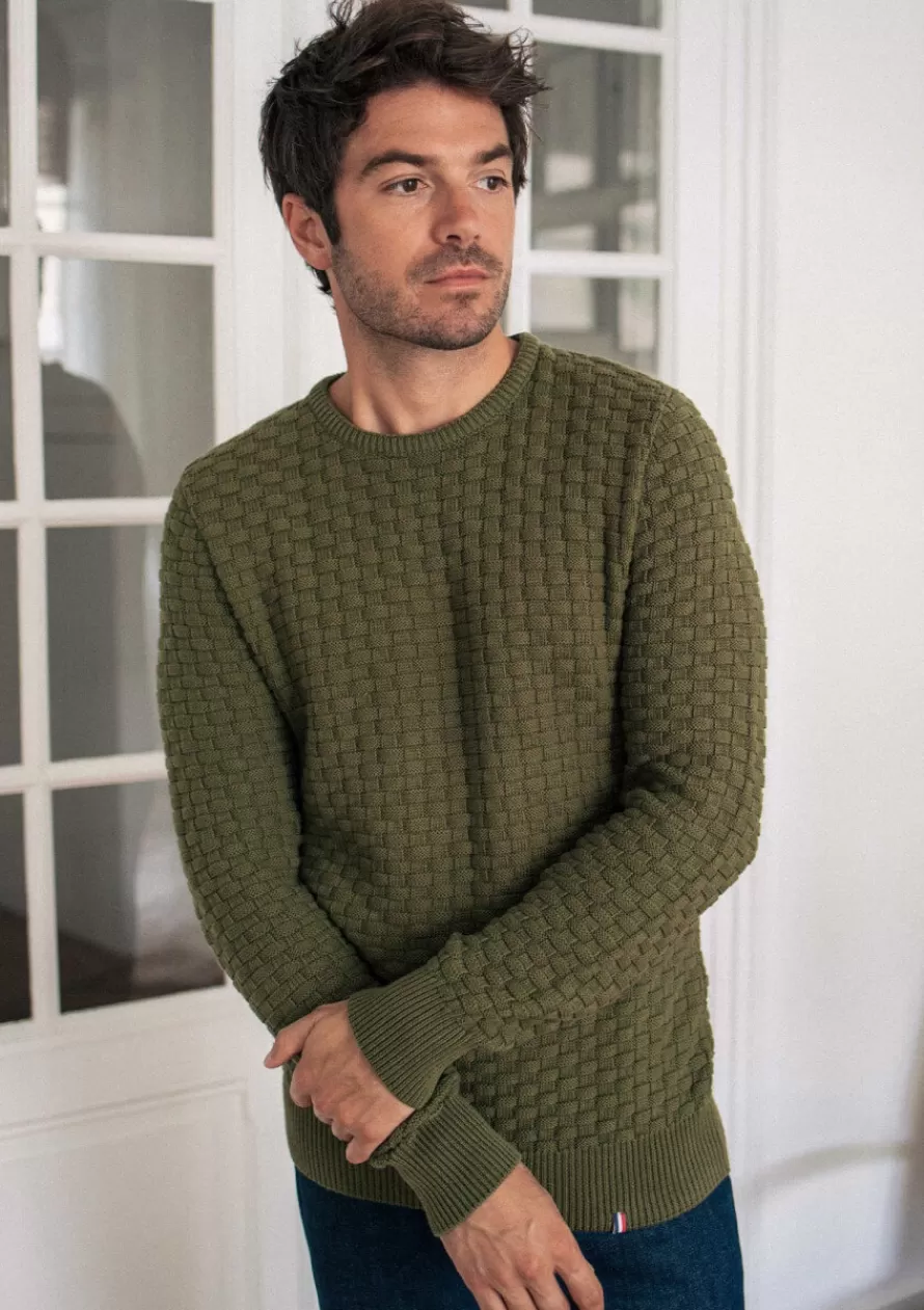 Montlimart Pulls<PULL DAMIER Sauge