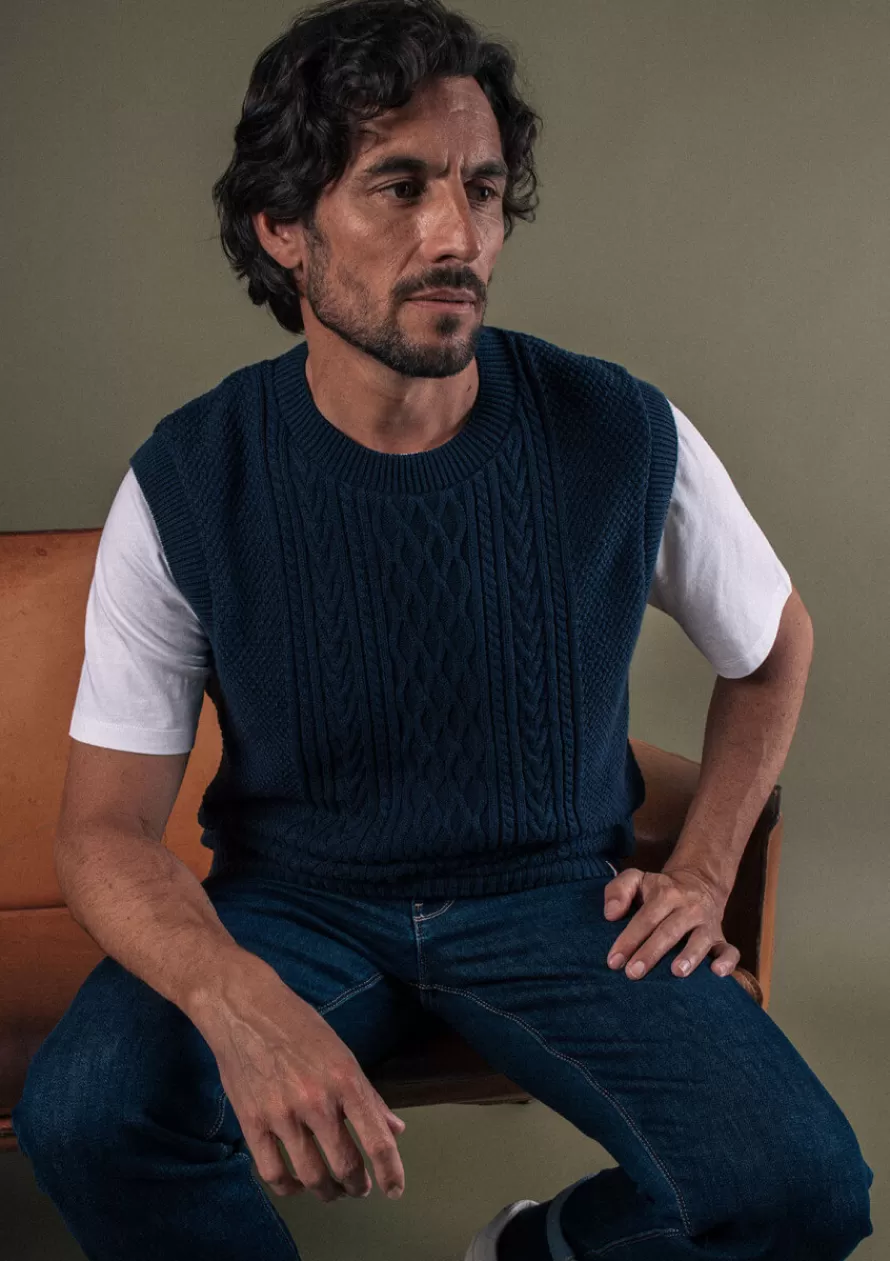 Montlimart Pulls<PULL MEMOIRE BLEU MARINE BleuMarine