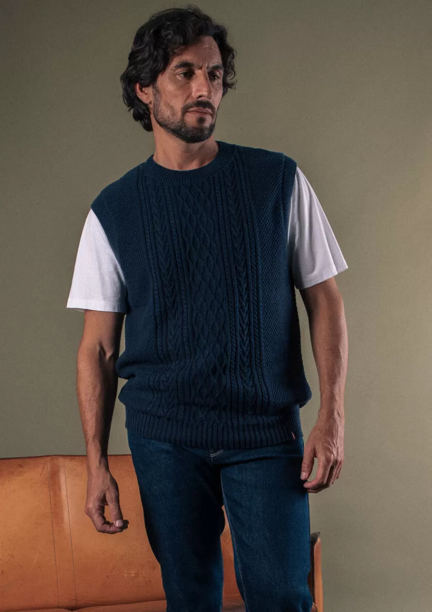 Montlimart Pulls<PULL MEMOIRE BLEU MARINE BleuMarine
