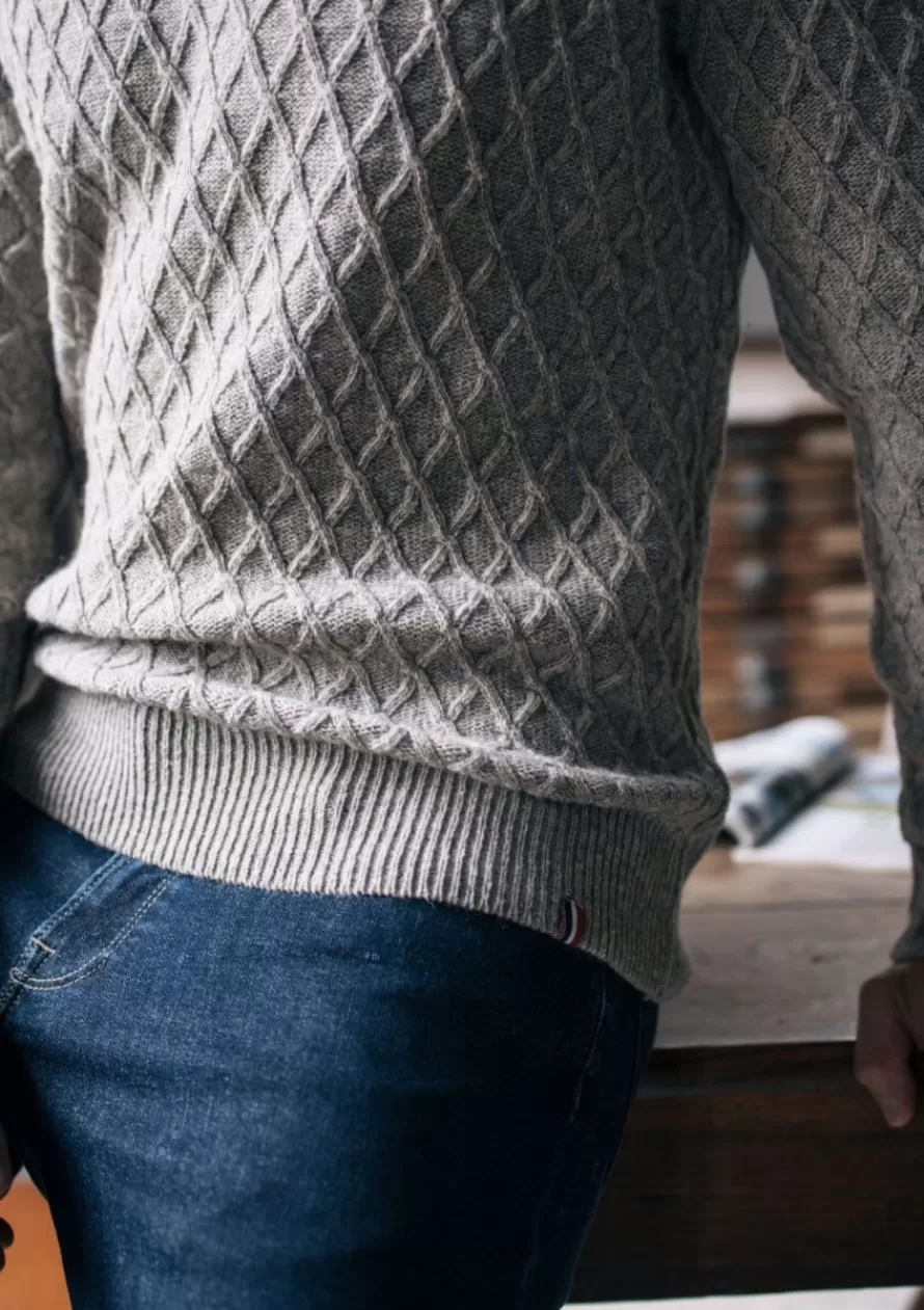 Montlimart Pulls<PULL NATAL GRIS CLAIR GrisClair