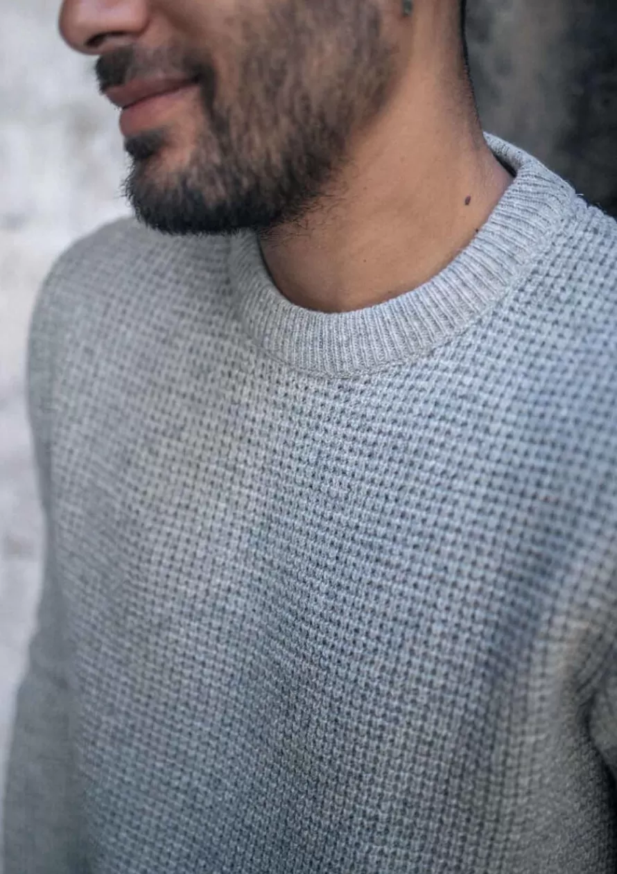 pull_origine_gris_clair_2-1.webp Montlimart Pulls<PULL ORIGINE GRIS CLAIR GrisClair