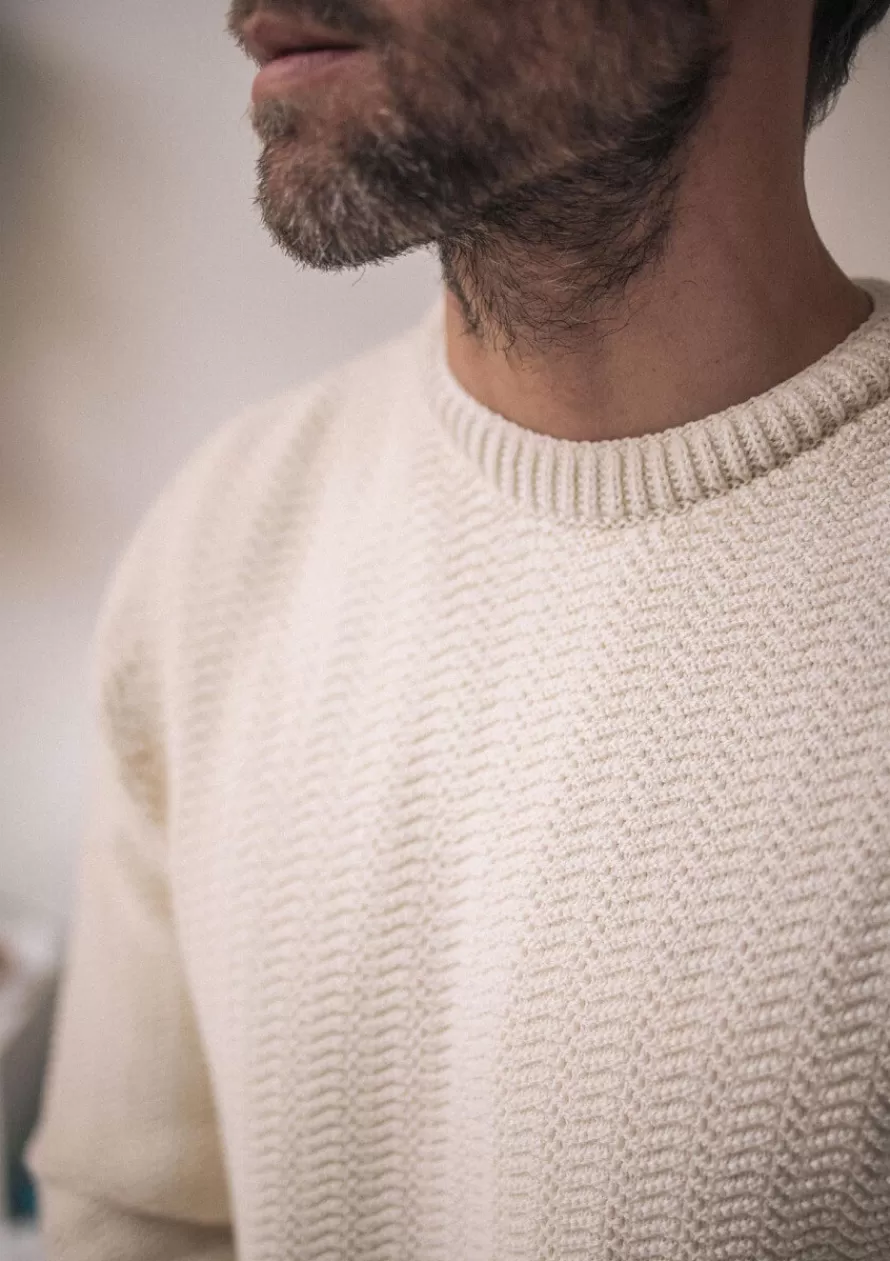 Montlimart Pulls<PULL PLANETE Ecru