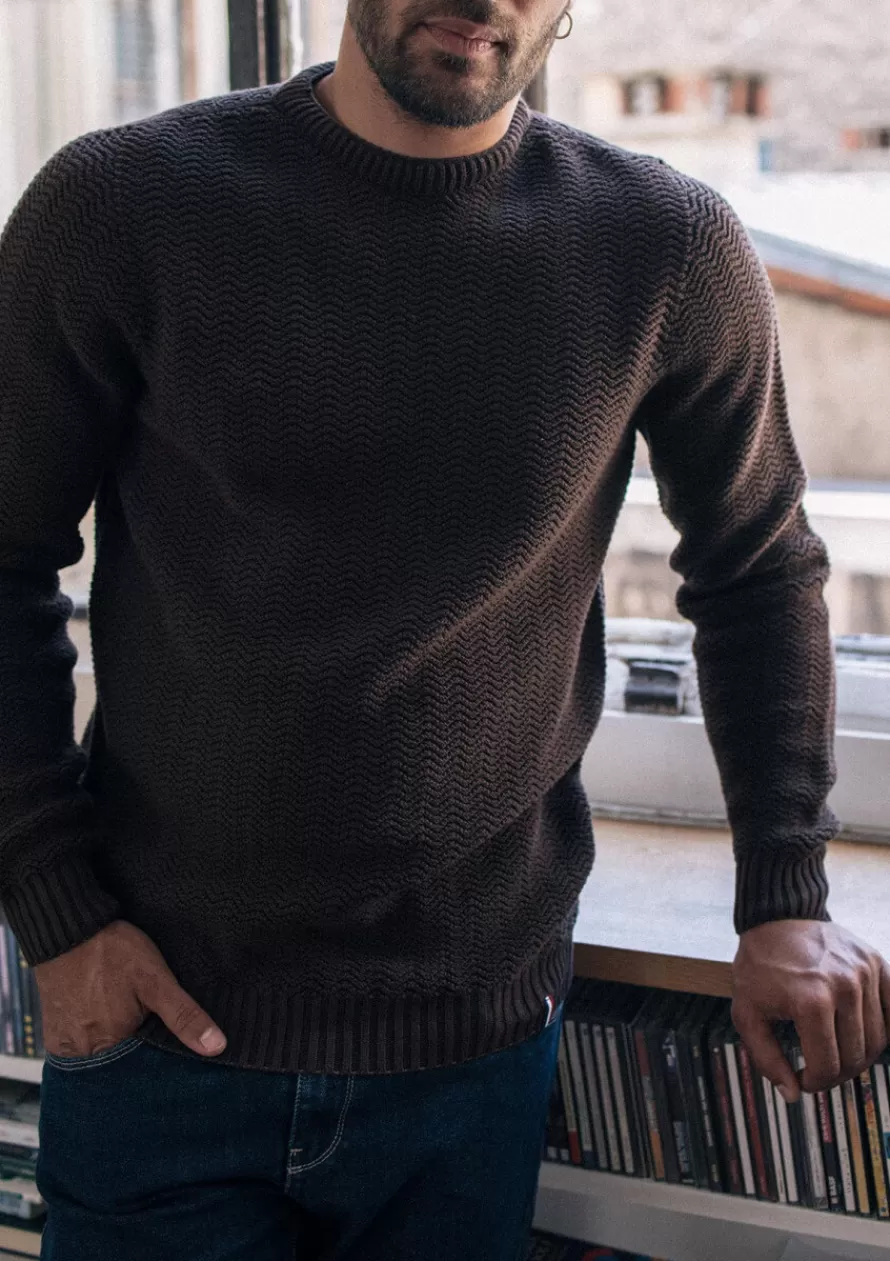Montlimart Pulls<PULL PLANETE Marron