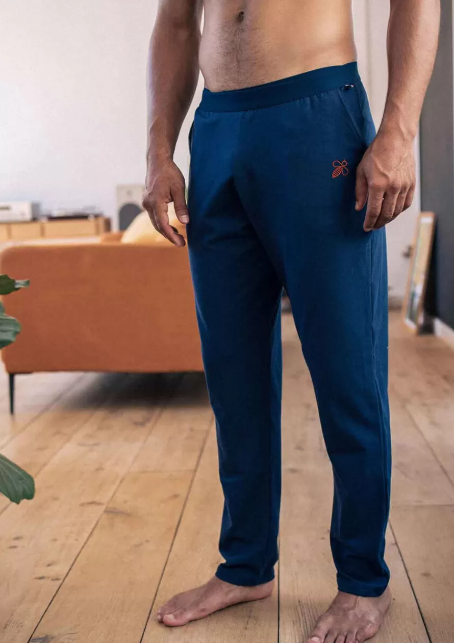 Montlimart Boxers & Pyjamas | Jeans & Pantalons<PYJAMA TRANQUILLE Marine/Orange