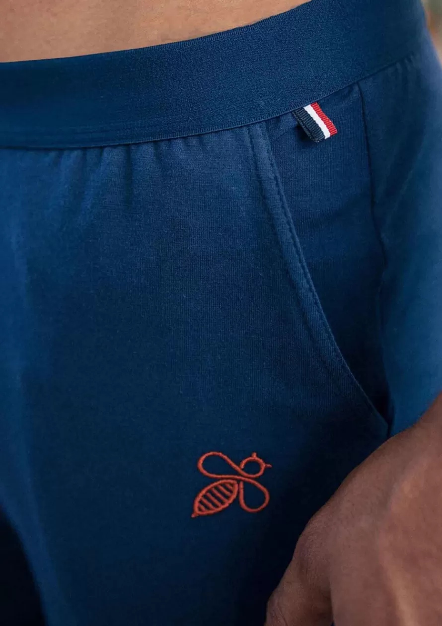 Montlimart Boxers & Pyjamas | Jeans & Pantalons<PYJAMA TRANQUILLE Marine/Orange