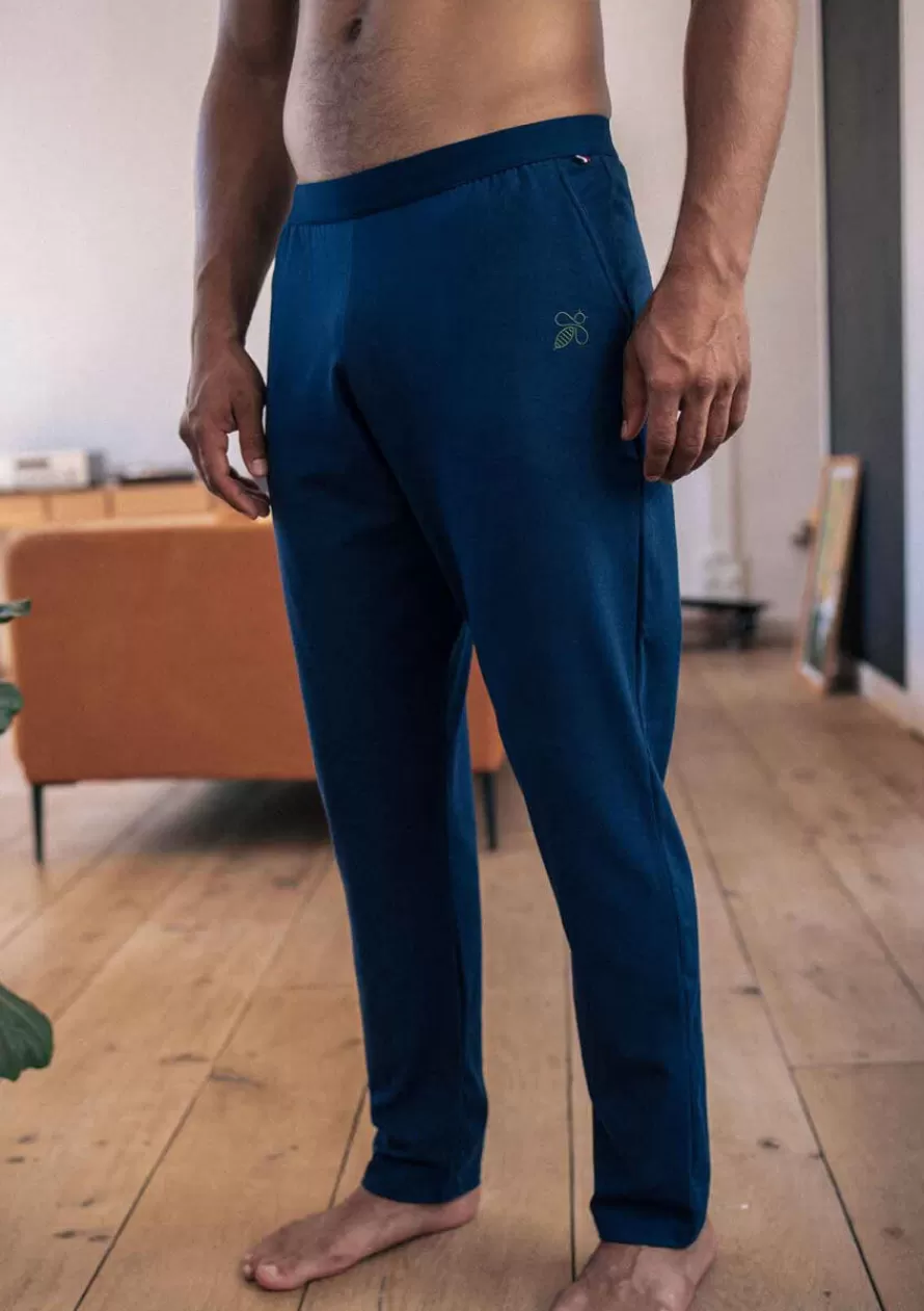 Montlimart Jeans & Pantalons | Boxers & Pyjamas<PYJAMA TRANQUILLE Marine/Vert