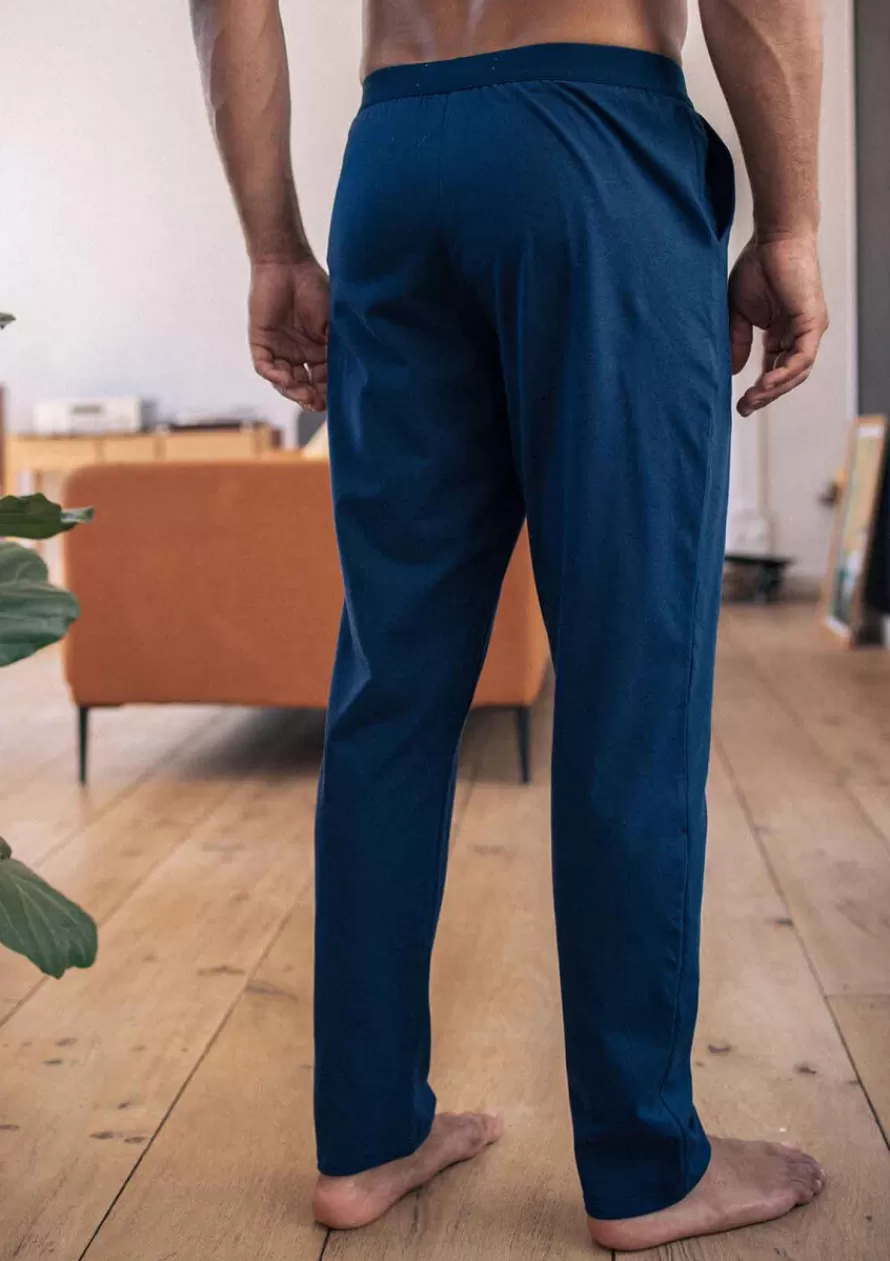 Montlimart Jeans & Pantalons | Boxers & Pyjamas<PYJAMA TRANQUILLE Marine/Vert