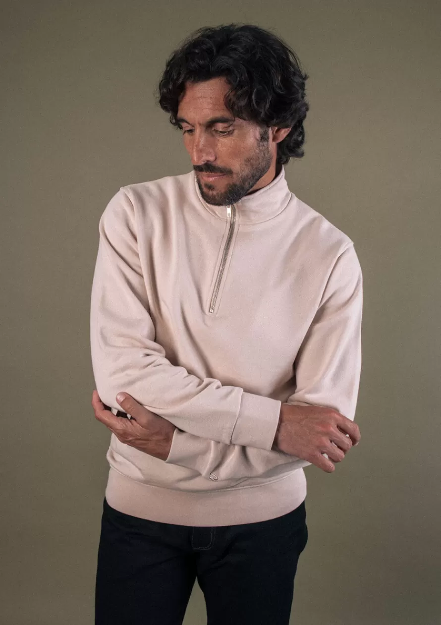 sweat_union_ecru_3-1.webp Montlimart Sweats<SWEAT UNION Ecru