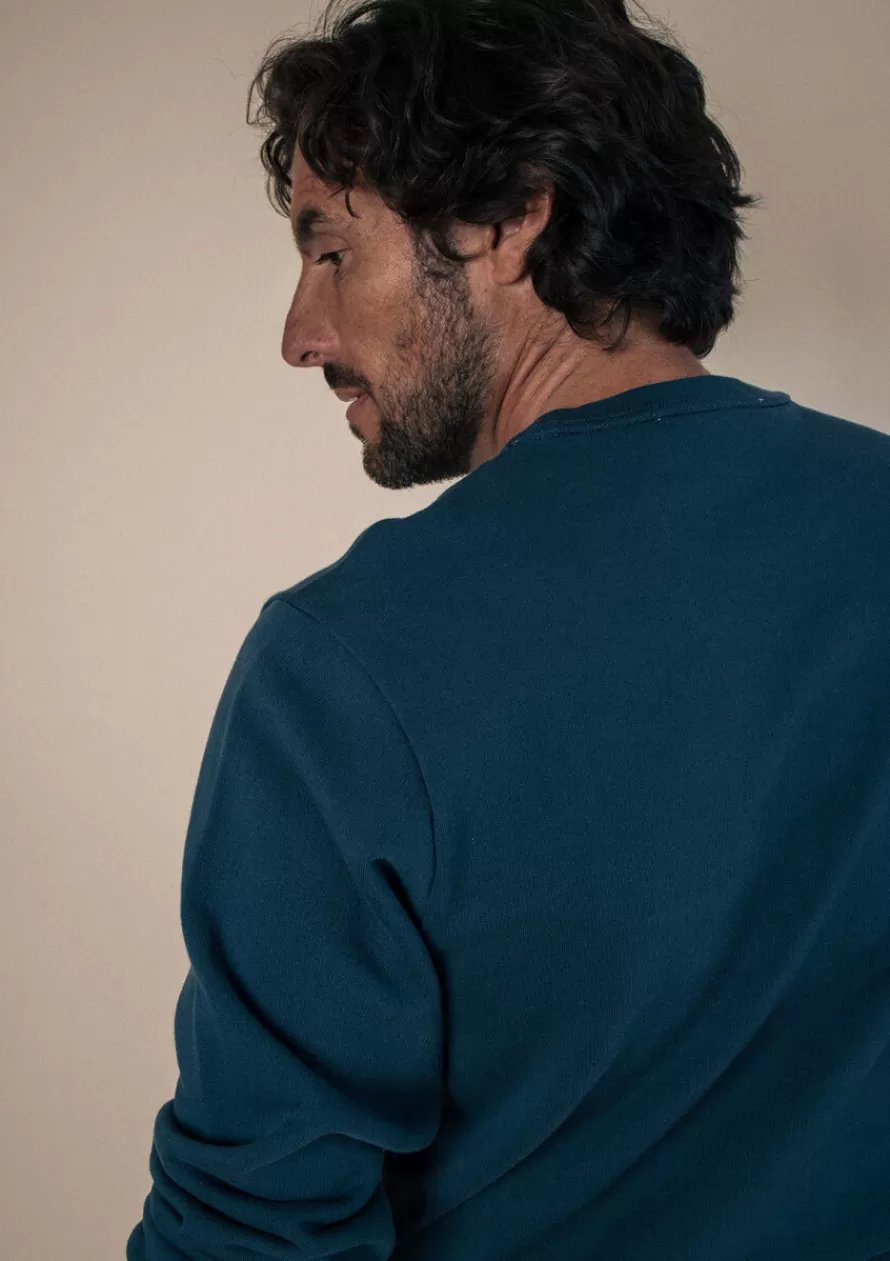 sweat_univers_bleu_2-1.webp Montlimart Sweats<SWEAT UNIVERS Bleu