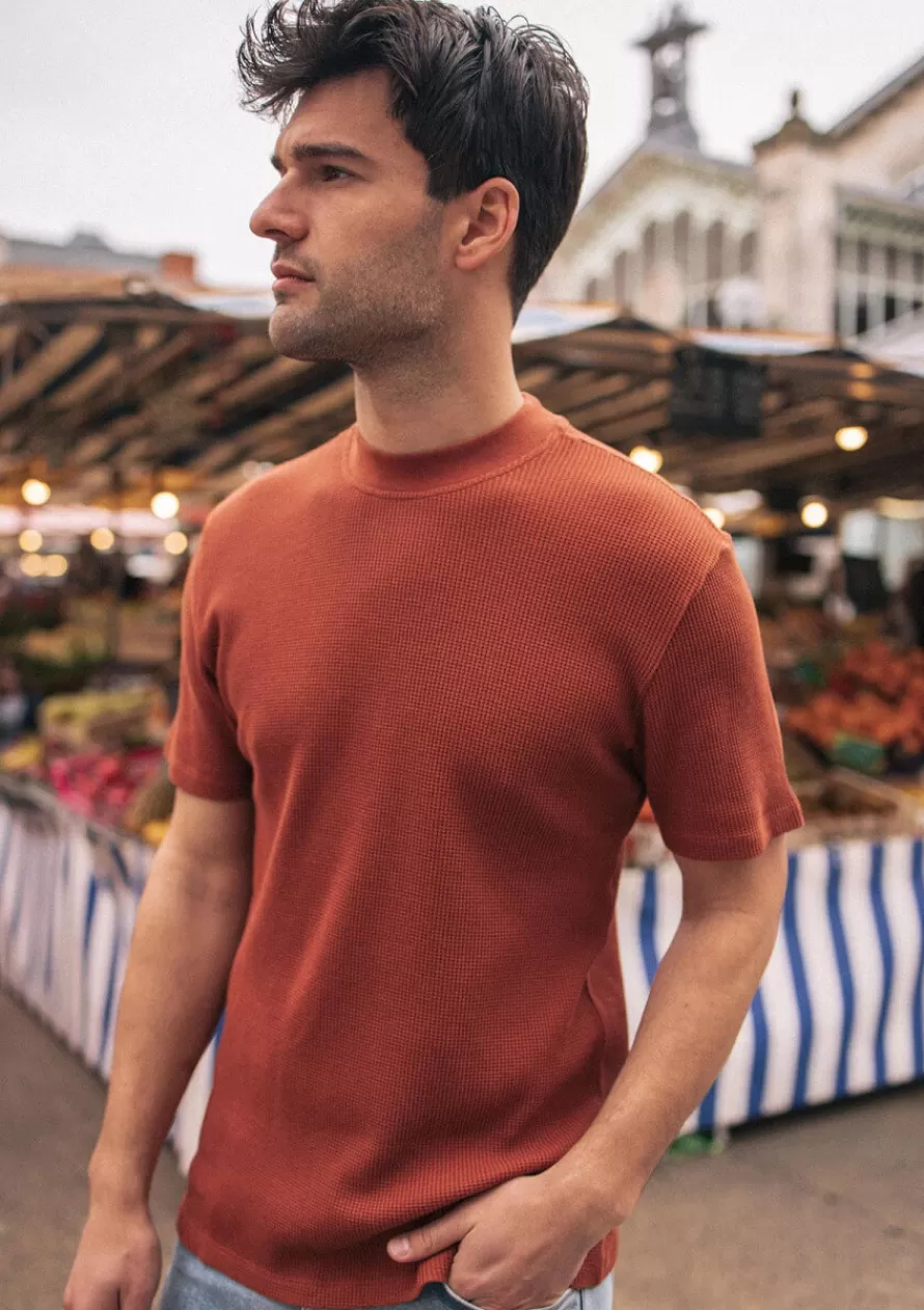 Montlimart T-shirts<T-SHIRT ARIDE Terracotta