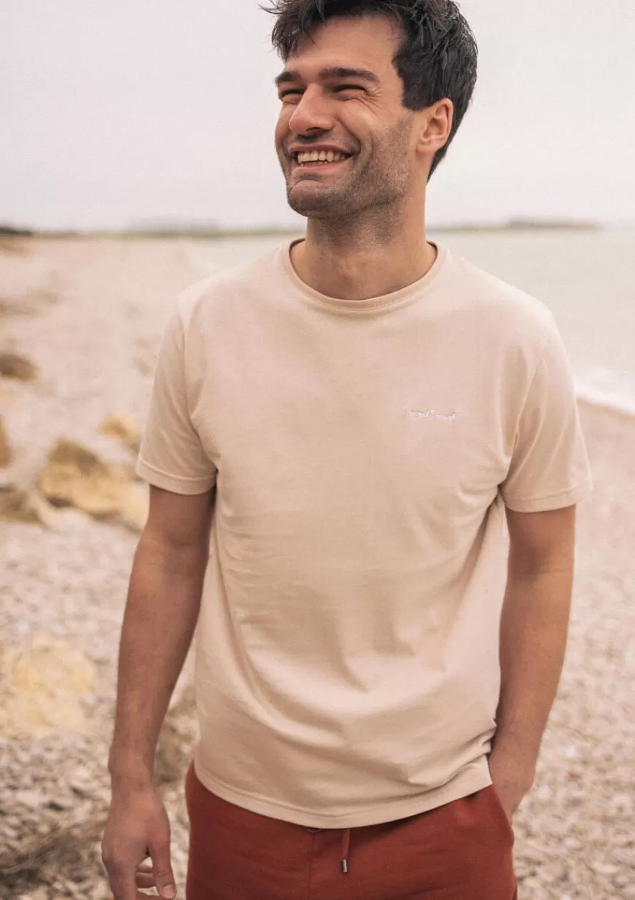 Montlimart T-shirts<T-SHIRT BLASON Beige