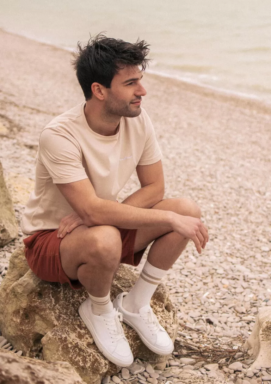 Montlimart T-shirts<T-SHIRT BLASON Beige
