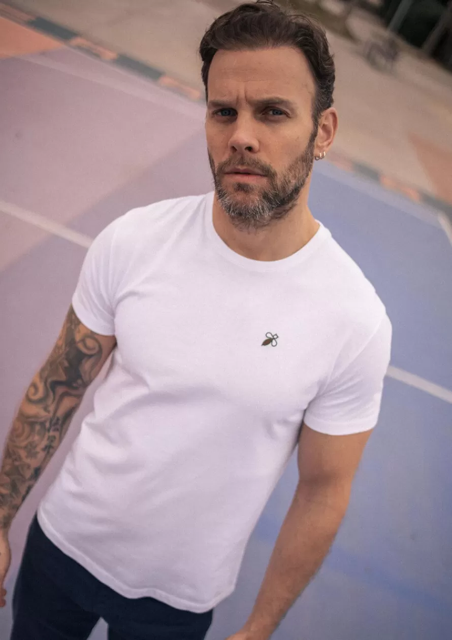 tshirt_essaim_blanc_2-1.webp Montlimart T-shirts<T-SHIRT ESSAIM Blanc
