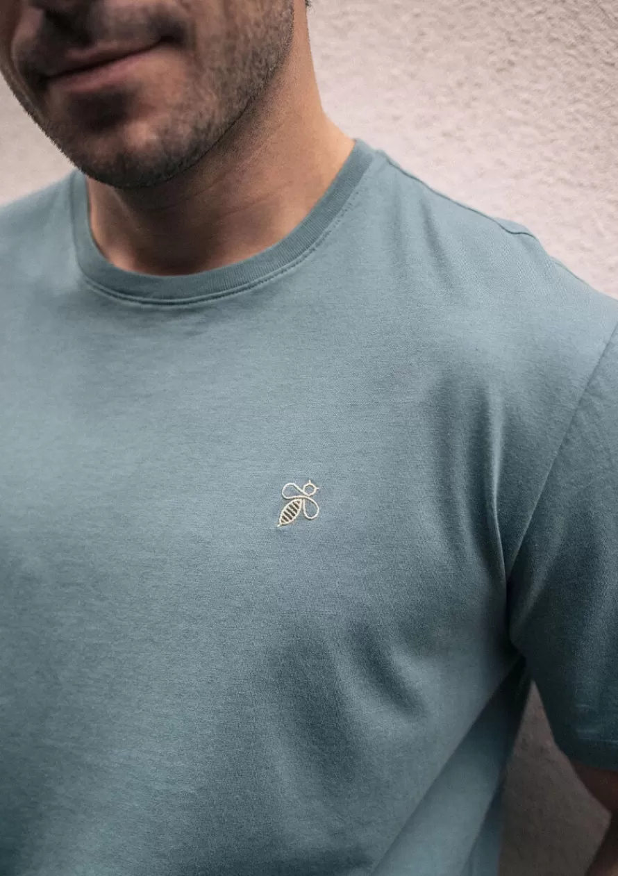 Montlimart T-shirts<T-SHIRT ESSAIM VERT EUCALYPTUS VertEucalyptus