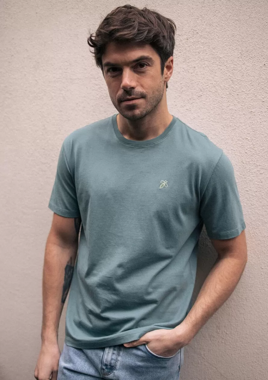 Montlimart T-shirts<T-SHIRT ESSAIM VERT EUCALYPTUS VertEucalyptus