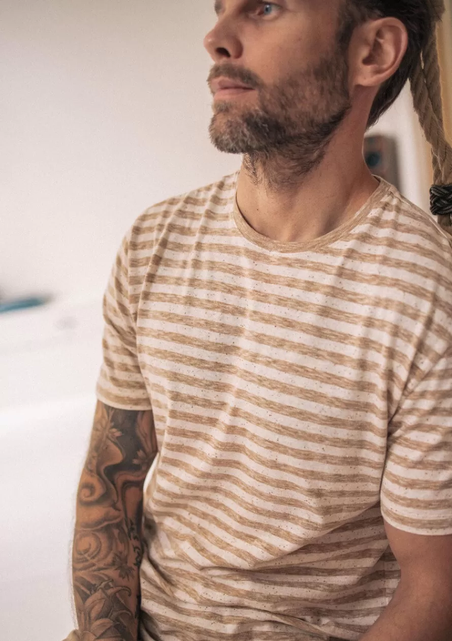 tshirt_estival_beigeecru_2-1.webp Montlimart T-shirts<T-SHIRT ESTIVAL Beige/Ecru