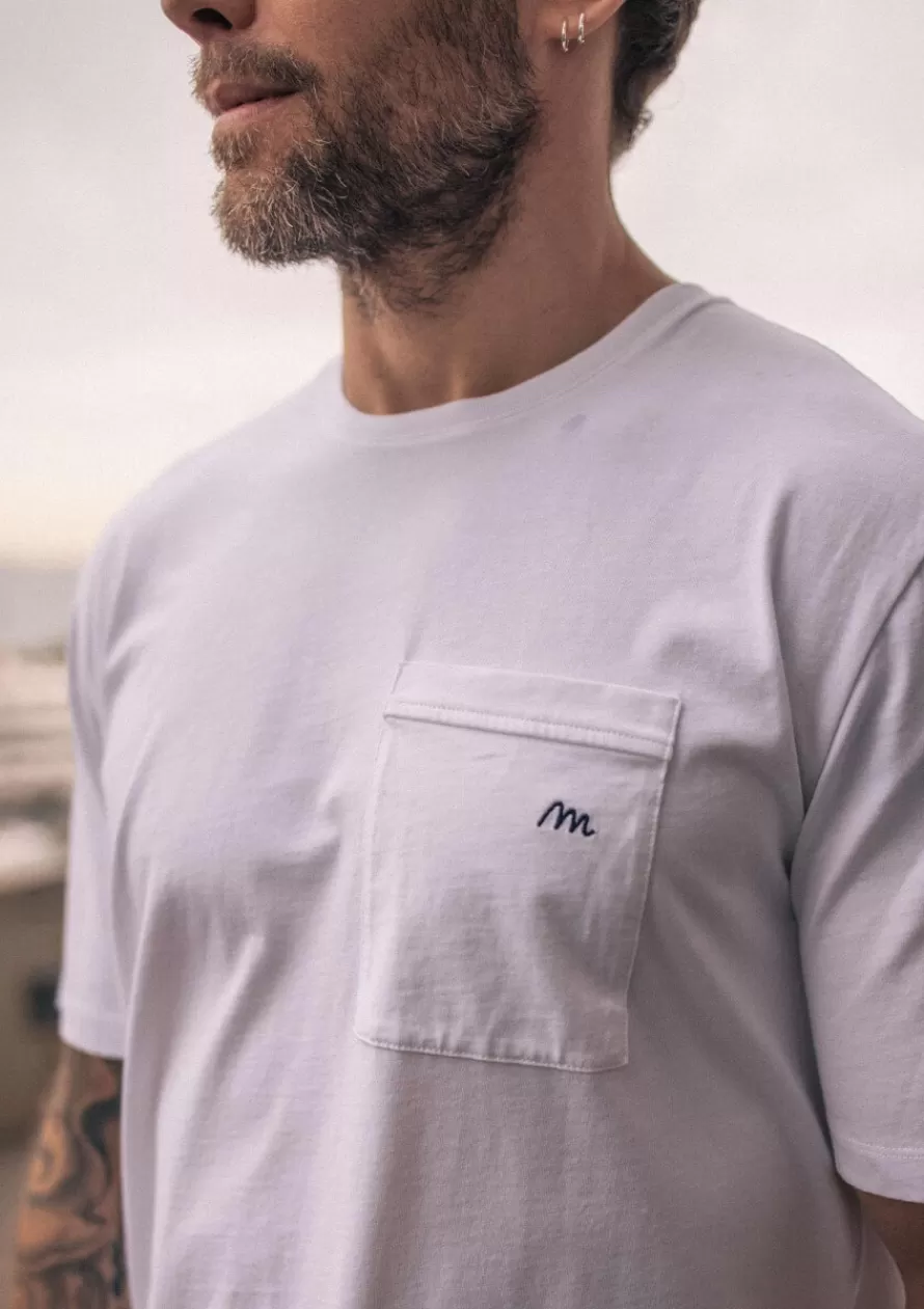 Montlimart T-shirts<T-SHIRT INITIAL Blanc