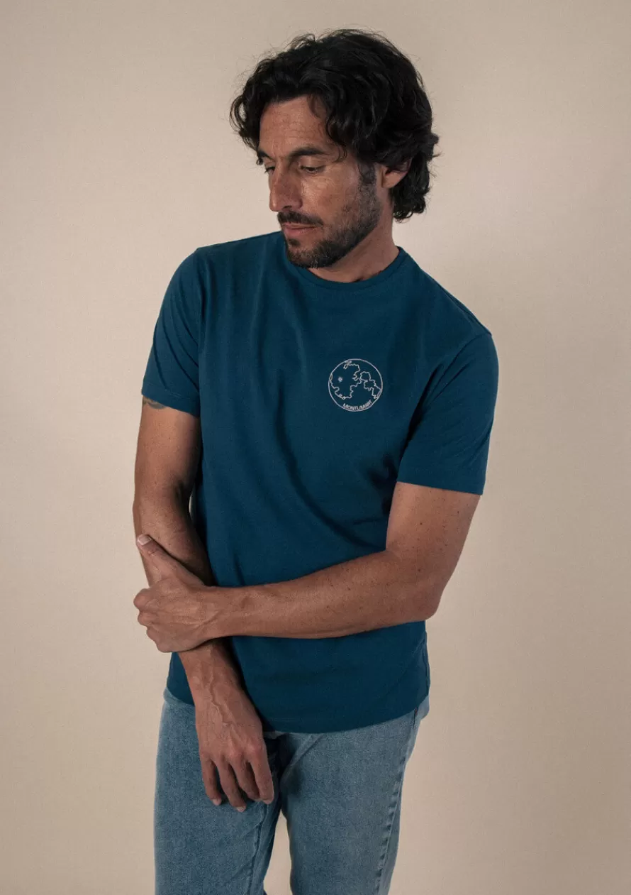 Montlimart T-shirts<T-SHIRT LUNE Bleu