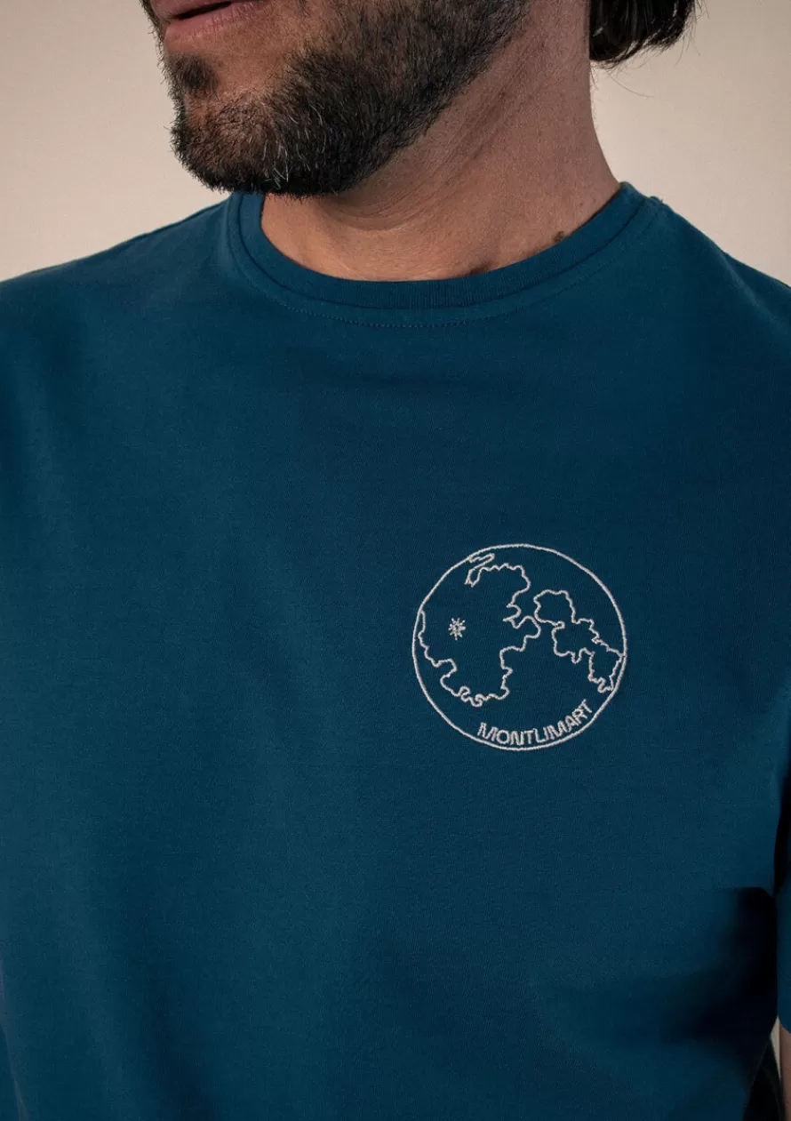 tshirt_lune_bleu_2-1.webp Montlimart T-shirts<T-SHIRT LUNE Bleu