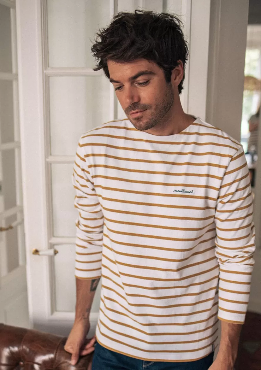 tshirt_maree_ocre_2-1.webp Montlimart T-shirts<T-SHIRT MAREE Ocre