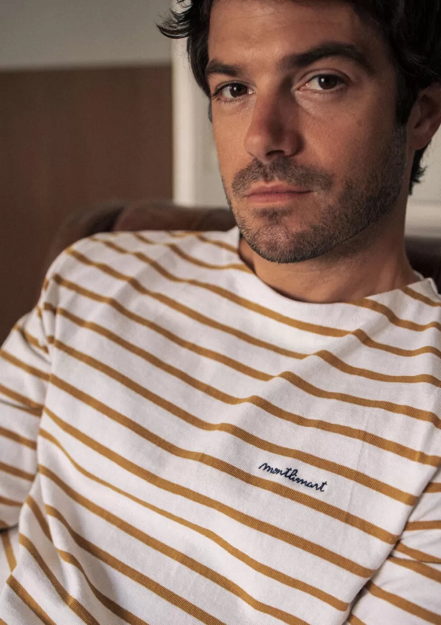 tshirt_maree_ocre_3-1.webp Montlimart T-shirts<T-SHIRT MAREE Ocre