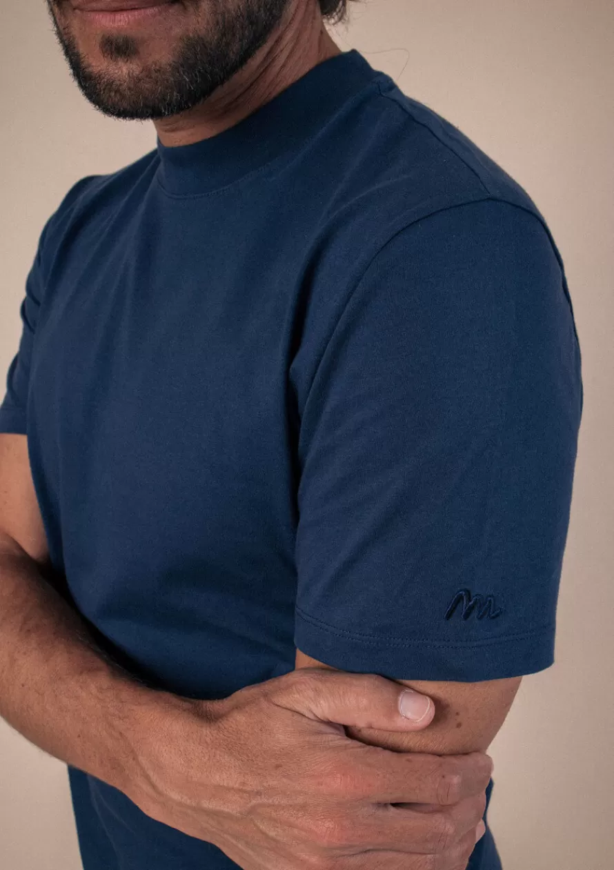 Montlimart T-shirts<T-SHIRT MINERAI Marine