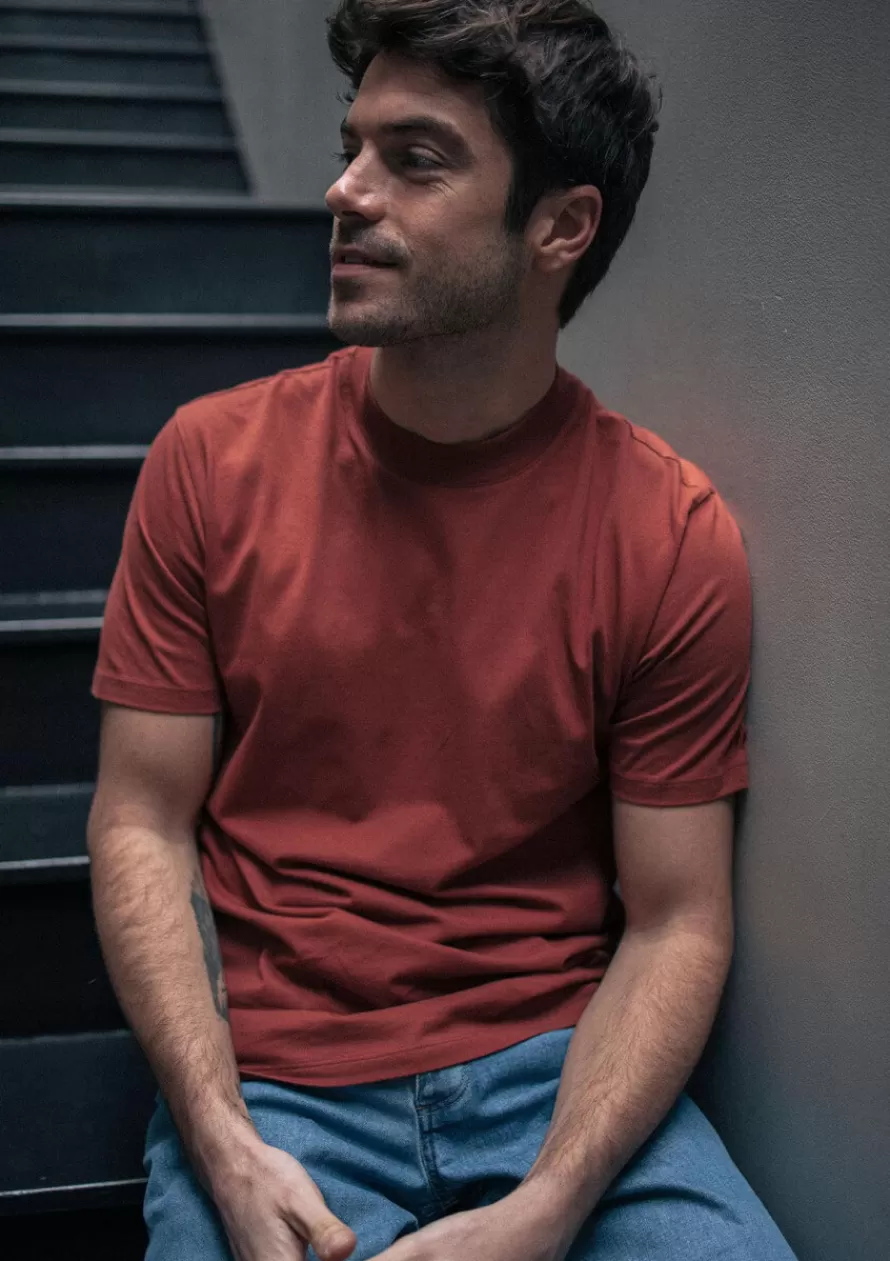 Montlimart T-shirts<T-SHIRT MINERAI Terracotta