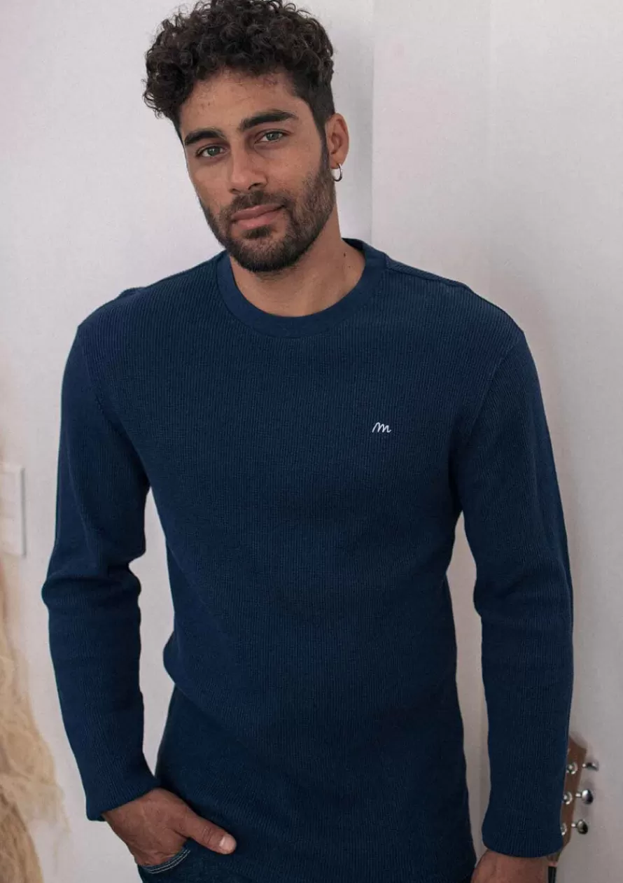 Montlimart T-shirts<T-SHIRT SYMBOLE BLEU MARINE BleuMarine