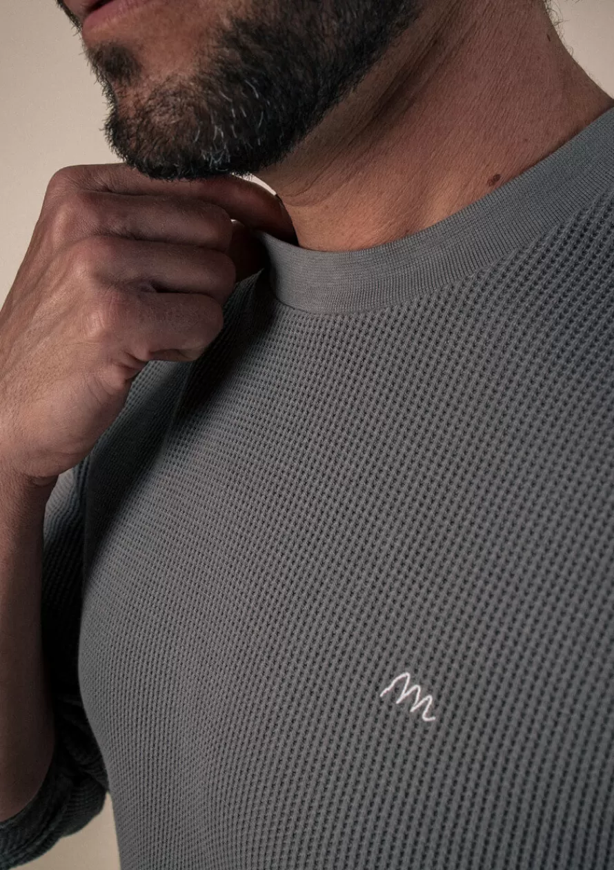 Montlimart T-shirts<T-SHIRT SYMBOLE GRIS CLAIR GrisClair
