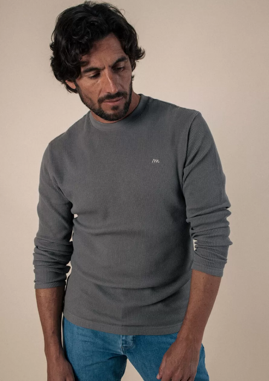Montlimart T-shirts<T-SHIRT SYMBOLE GRIS CLAIR GrisClair