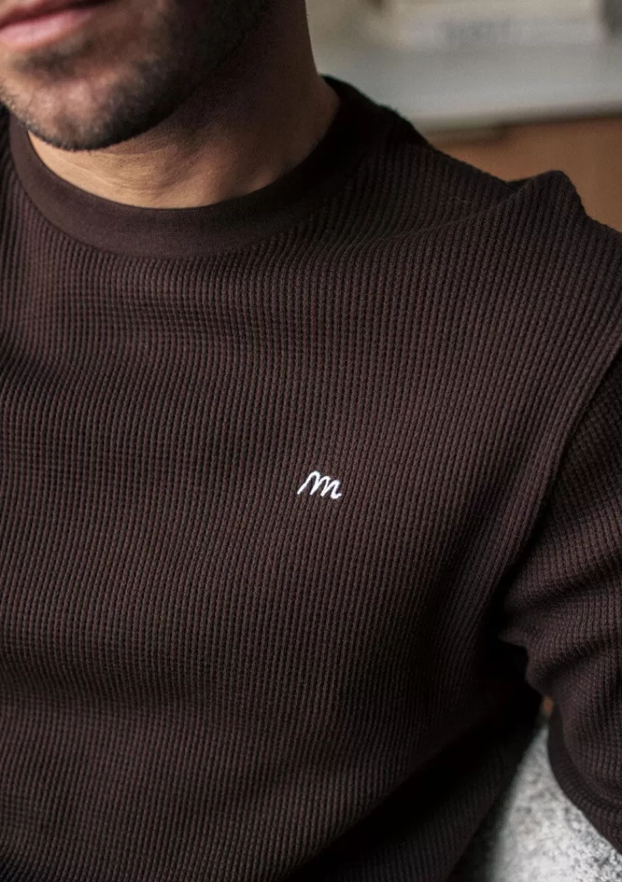 tshirt_symbole_marron_2-1.webp Montlimart T-shirts<T-SHIRT SYMBOLE Marron