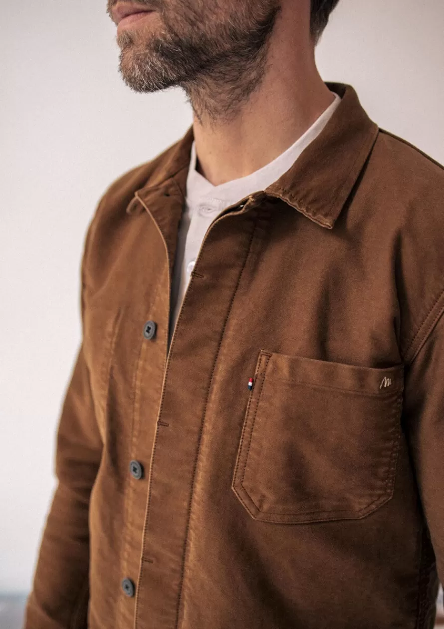 Montlimart Ciré & Vestes<VESTE ATELIER Camel