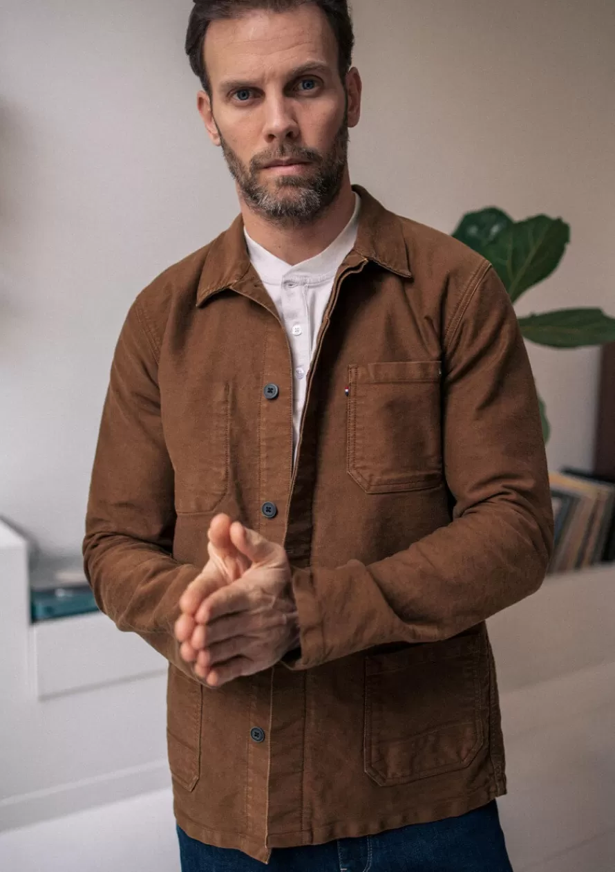 Montlimart Ciré & Vestes<VESTE ATELIER Camel