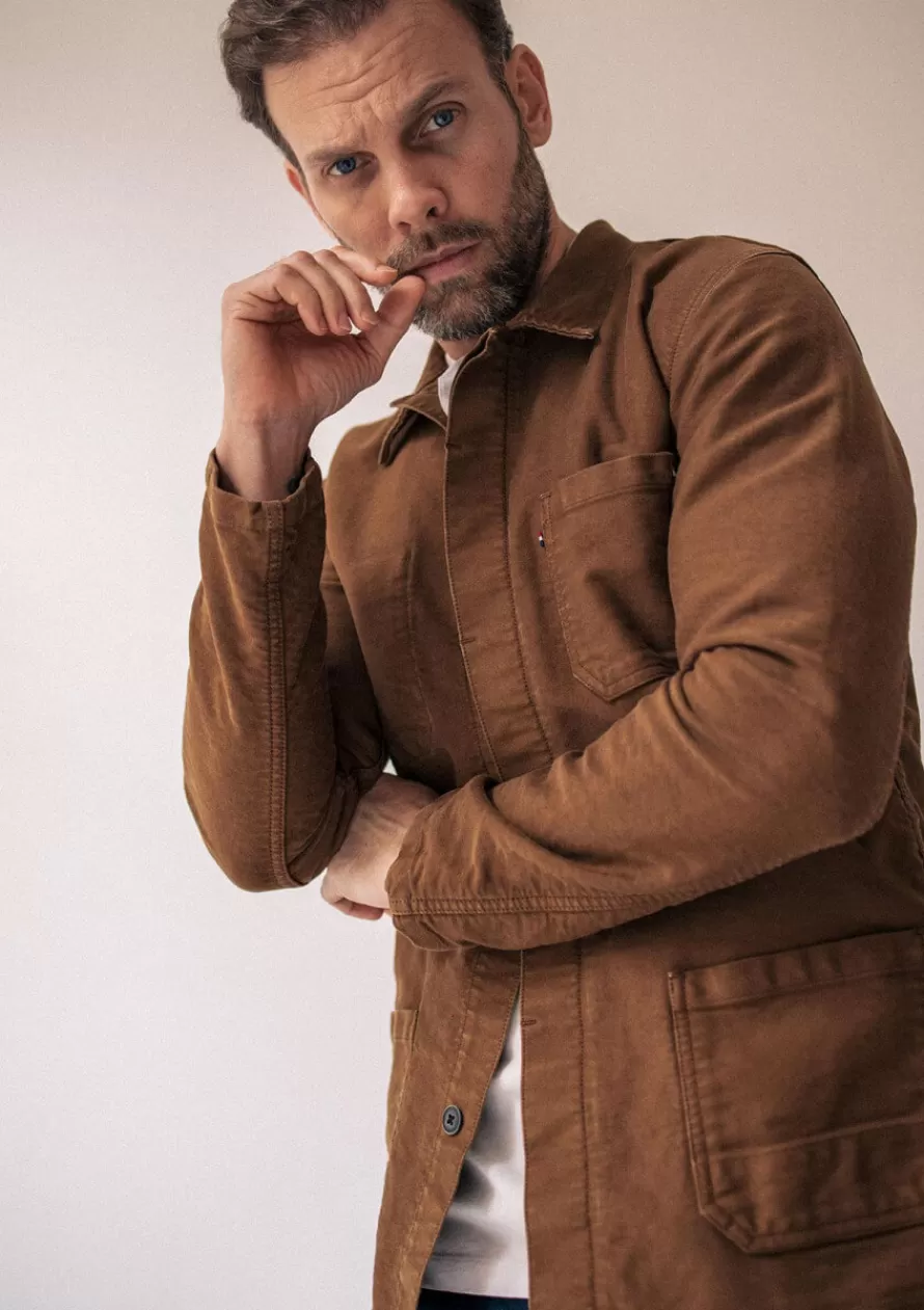 veste_atelier_camel_3-1.webp Montlimart Ciré & Vestes<VESTE ATELIER Camel