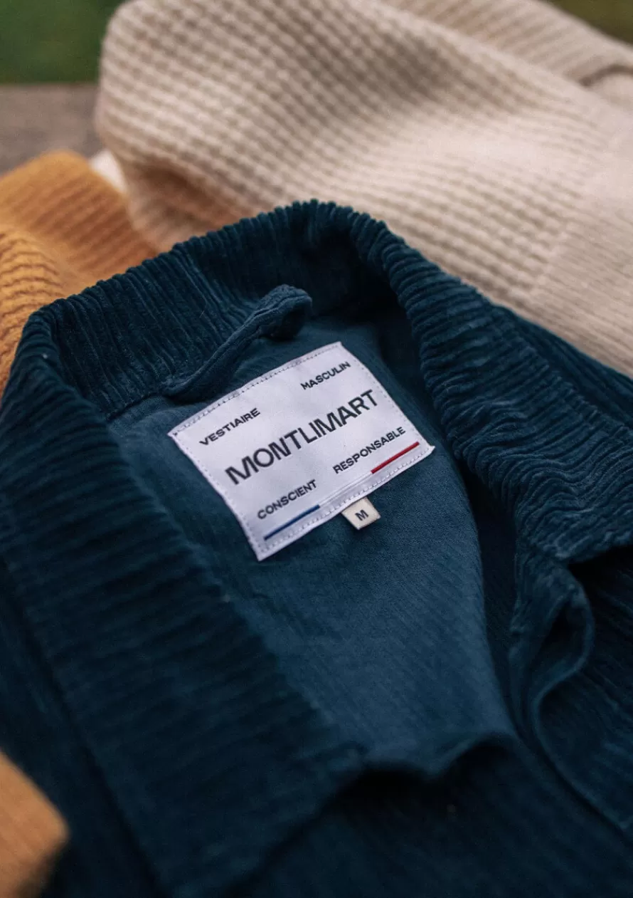 veste_atelier_velours_marine_3-1.webp Montlimart Ciré & Vestes<VESTE ATELIER VELOURS MARINE VeloursMarine